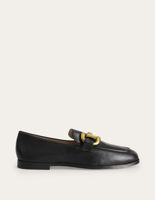 Iris Snaffle Loafers Black