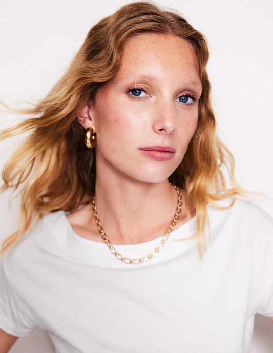 Supersoft Boat Neck T-Shirt White