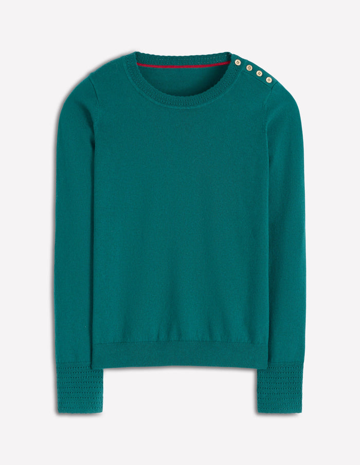 Briony Stitch Sweater Drake Green