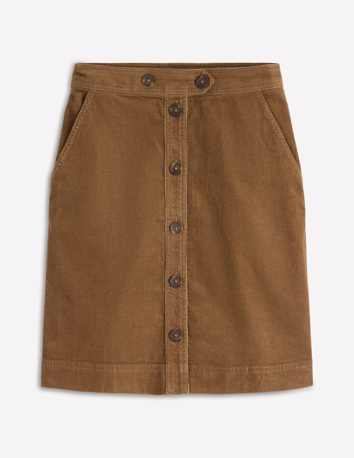 Cecelia Cord Skirt Latte