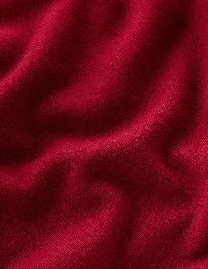 Eva Cashmere Vest Red Liquorice