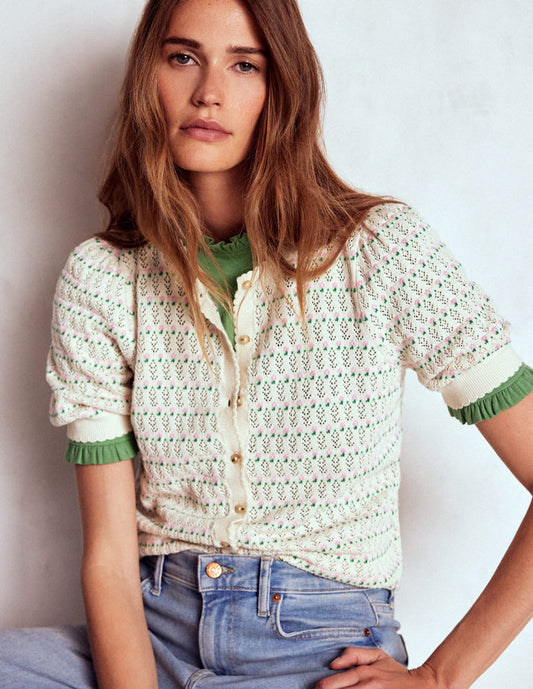 Supersoft Frill Detail T-shirt Newt Green
