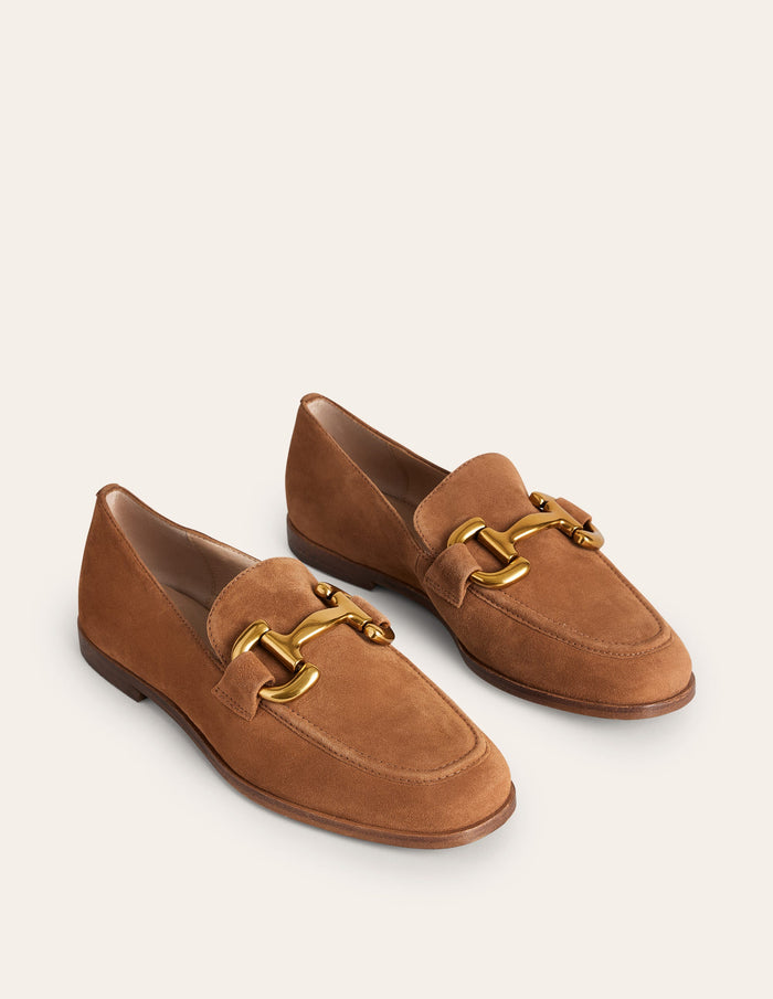 Iris Snaffle Loafers Ginger Snap Suede