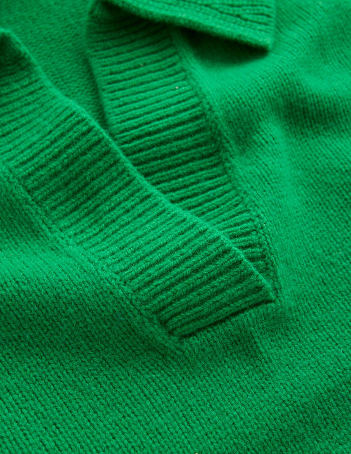 Marion Merino Henley Sweater Rich Emerald
