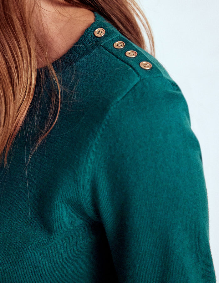 Briony Stitch Sweater Drake Green