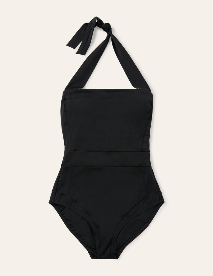 Santorini Halterneck Swimsuit Black