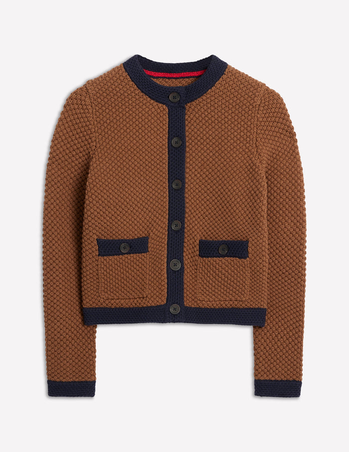 Libby Knitted Jacket Camel