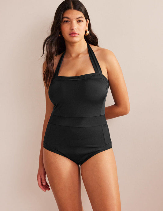 Santorini Halterneck Swimsuit Black